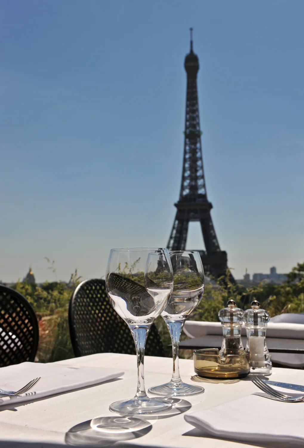 Restaurant avec vue sur la Tour Eiffel